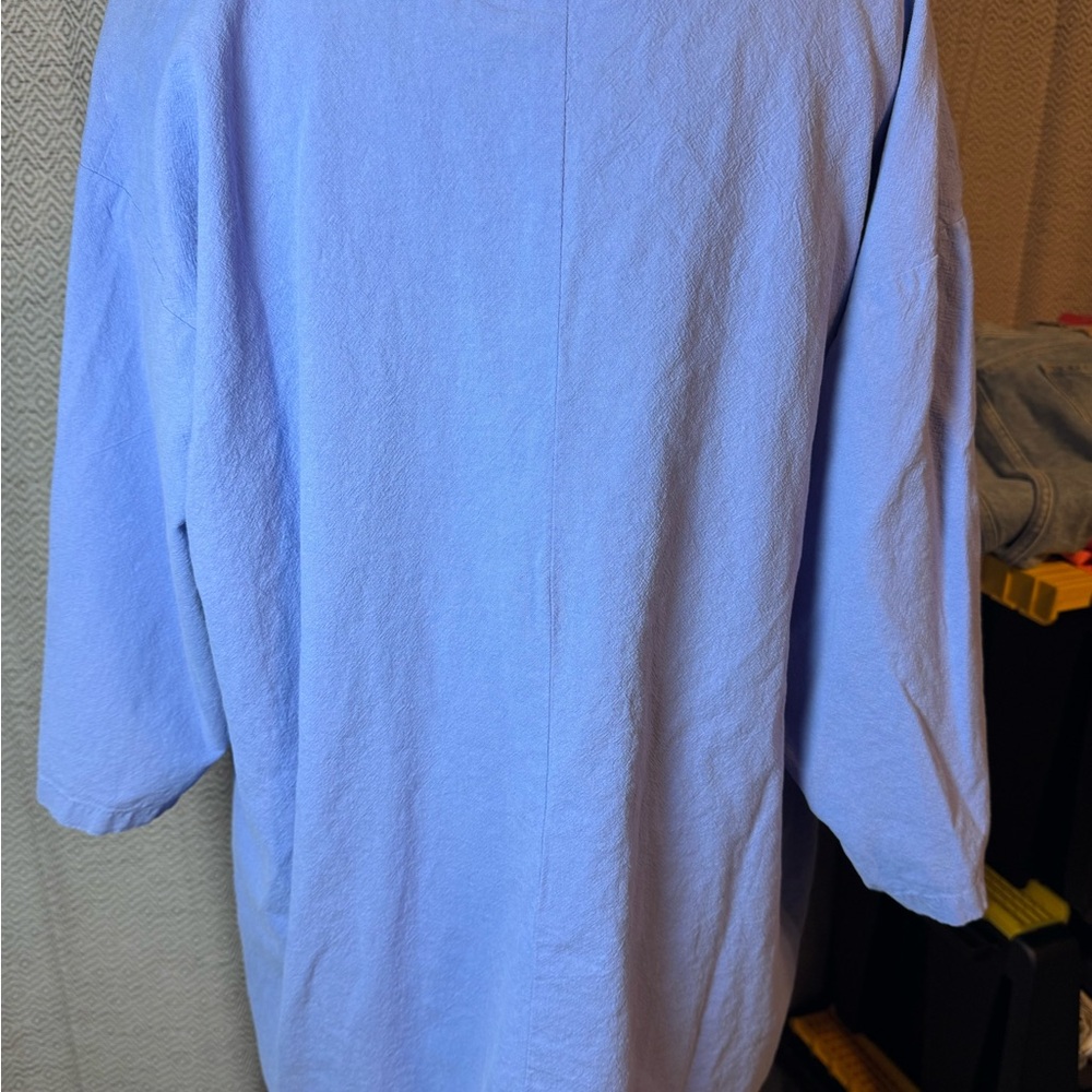Blue Top with sea shells Anthony Resort wear - Picture 8 of 9